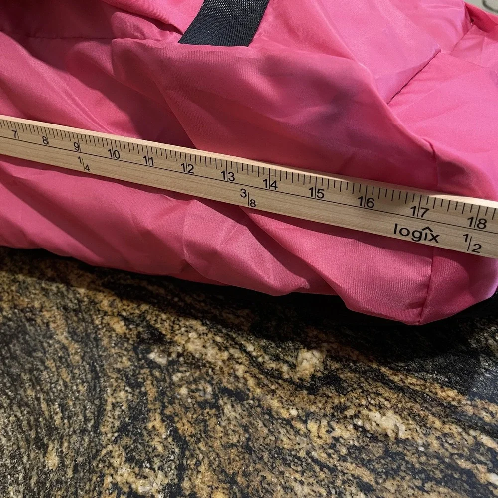 London Fog Collection Duffel Bag Pink Polyester‎ Travel Gym Weekender Zip Pocket